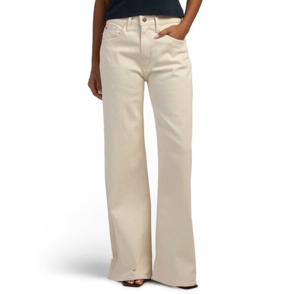 HUDSON ecru Blair High Rise Bootcut Jeans